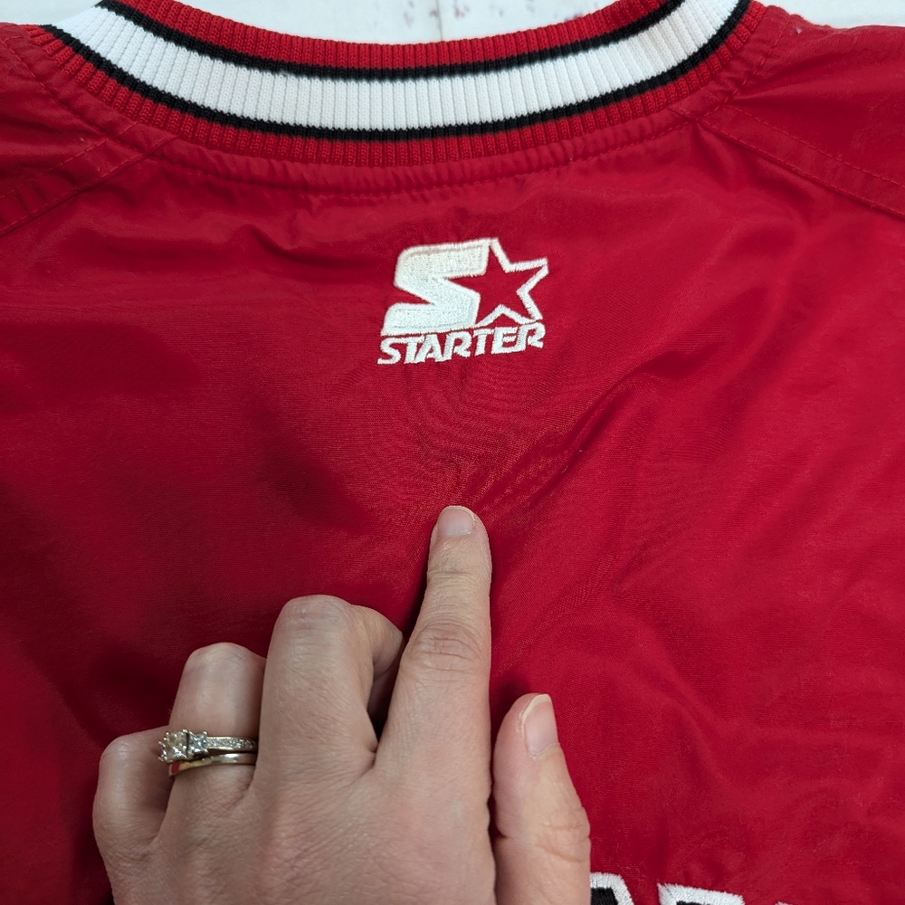 Starter Red Lightweight Pullover Jacket - image 7